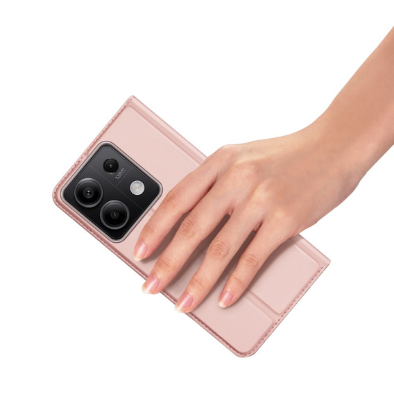 Etui Dux Ducis do Xiaomi Redmi Note 13 5G, Skinpro, różowe rose gold