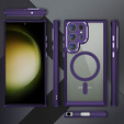 Etui do Samsung Galaxy S24 Ultra, ERBORD Impact Guard, do MagSafe, ciemnofioletowe