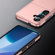 Etui do Samsung Galaxy A56 5G, Sliding Card Holder, różowe