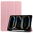 Etui do iPad Pro 13" 2024 (7 gen.), Smartcase z miejscem na rysik, różowe