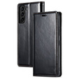 Etui z klapką do Samsung Galaxy S23, ERBORD Waxy Wallet, czarne