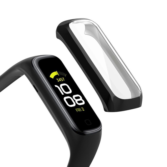 Etui z osłoną na ekran do Samsung Galaxy Fit 2 SM-R220, Czarne