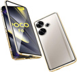 Etui do Xiaomi Poco F6, Frame Case, złote