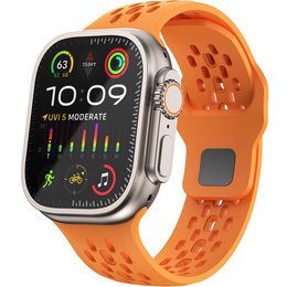 Pasek Silikonowy do Apple Watch 1/2/3/4/5/6/7/8/9/10/11/SE Ultra 1/2/3 42/44/45/46/49mm, Pomarańczowy