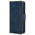 Etui z klapką do Sony Xperia 10 VI, Card Slot, granatowe