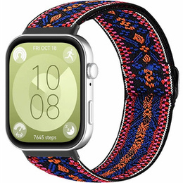 Pasek Nylonowy do Huawei Watch Fit 4 / 4 Pro / 3, Wielokolorowy