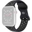 Pasek Silikonowy do Apple Watch 1/2/3/4/5/6/7/8/9/10/11/SE Ultra 1/2/3 42/44/45/46/49mm, Czarny