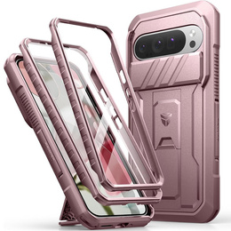 Etui pancerne do Google Pixel 9 Pro XL, Dexnor Full Body (Two Frames), różowe