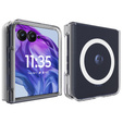 Etui przezroczyste do Motorola Razr 60 Ultra – TPU + akryl, kompatybilne z MagSafe