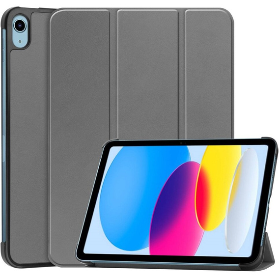 Etui do iPad 10.9" 2022 (10 gen.) / iPad 11" 2025 A16 (11 gen.), Smartcase z miejscem na rysik, szare