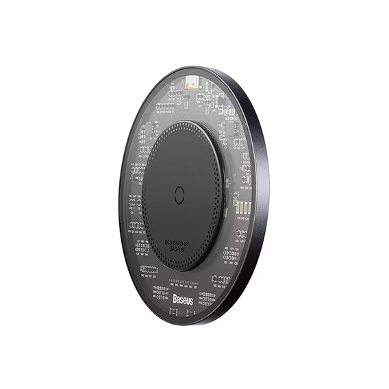 Baseus ładowarka indukcyjna 15 W Simple 2 – Czarna