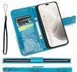 Etui z klapką do Honor 400 Lite, Butterfly, niebieskie