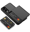 Etui do Samsung Galaxy S25 Edge, Sliding Card Holder, czarne
