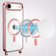 Etui do iPhone Air, Electro MagSafe, różowe + Smycz