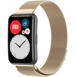 Pasek Bransoleta Milanese do Huawei Watch Fit, Szampański