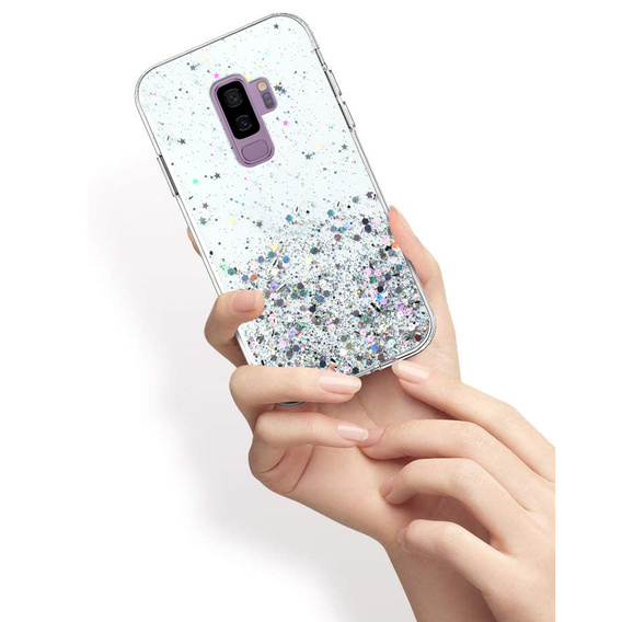 Etui do Samsung Galaxy S9+ Plus, Glittery, przezroczyste