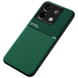 Etui do Xiaomi Redmi Note 13 5G, z blaszką do uchwytu magnetycznego, zielone