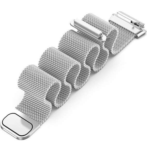 Pasek Bransoleta Milanese do Huawei Band 7, Srebrny