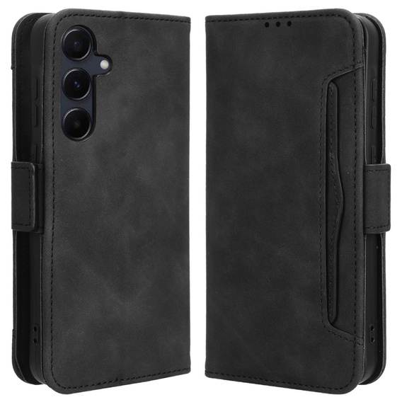 Etui z klapką do Samsung Galaxy A35 5G, Card Slot, czarne