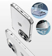 Etui do iPhone 16 Pro Max, Erbord Dropproof, przezroczyste + Szkło