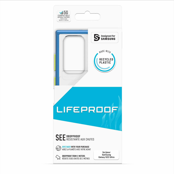 LifeProof Etui do Galaxy S22 Ultra, SEE, Niebieskie