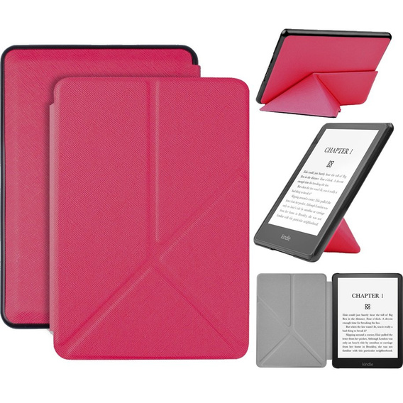 Etui do Kindle Paperwhite 5 2021, Cross Line, różowy