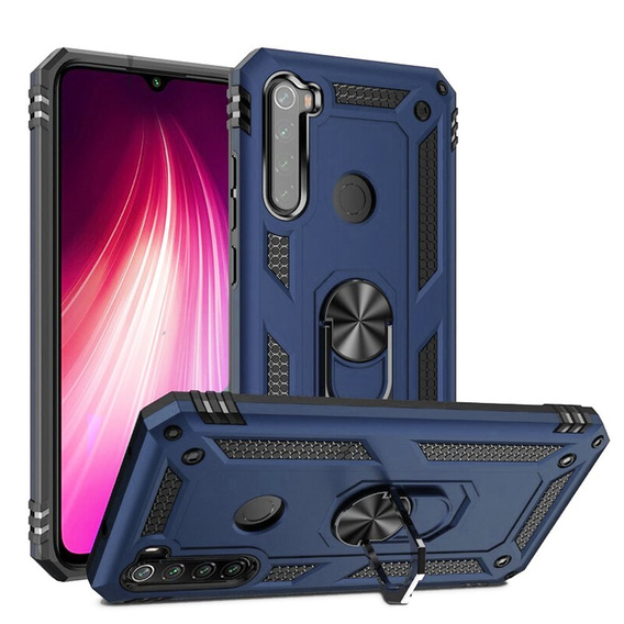 Etui pancerne do Xiaomi Redmi Note 8T, Nox Case Ring, granatowe