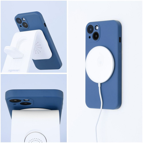 Etui ERBORD Silicone Mag Cover do iPhone 15, niebieskie