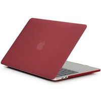 Etui do Macbook Pro 13 A1706 A1708 A1989 A2159 A2251 A2289 A2338, Hard Case Obudowa, Bordowe