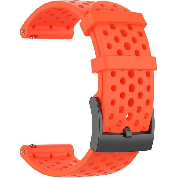 Pasek Silikonowy do Suunto 9 24mm - Pomarańczowy