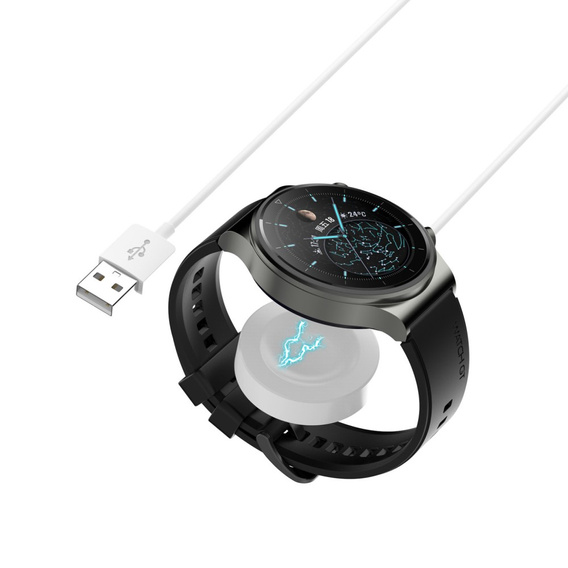 Ładowarka Indukcyjna do Huawei Watch GT3/GT4/GT5/Watch 3/4/5 PRO/GT/D, Biała