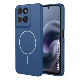 Etui do Motorola Moto G86 5G, Silicone Lite, do MagSafe, niebieskie