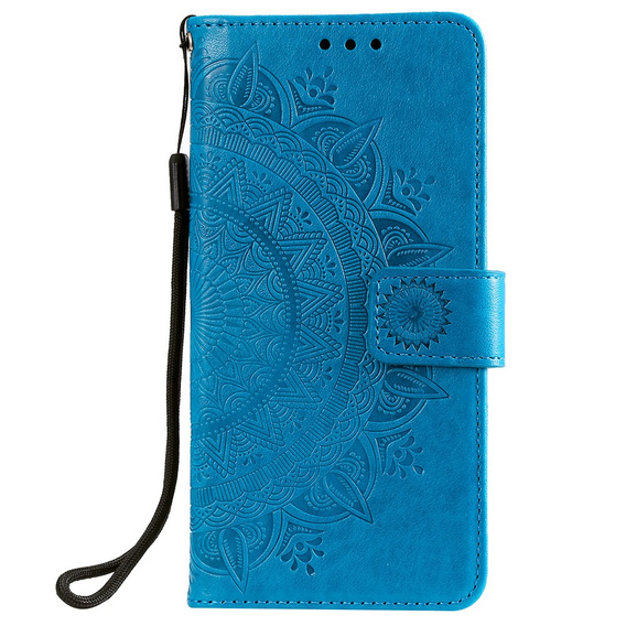 Etui z klapką do Xiaomi Redmi 10, Mandala, niebieskie