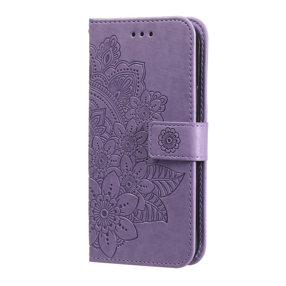 Etui z klapką do Samsung Galaxy A13 4G, Mandala, fioletowe