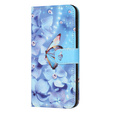 Etui z klapką do Samsung Galaxy M15 5G, Wallet, Flower and Butterfly