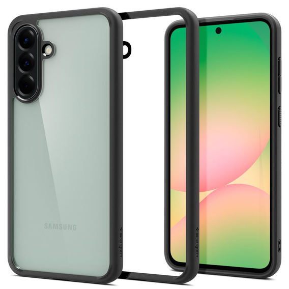 Etui Spigen do Samsung Galaxy A56 5G, Ultra Hybrid, czarne / matowe + Szkło Hartowane 9H