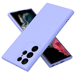 Etui do Samsung Galaxy S23 Ultra, Silicone Lite, fioletowe