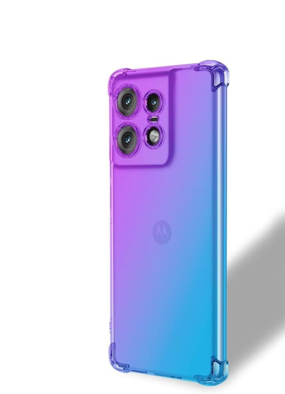 Etui Gradient Dropproof do Motorola Edge 50 Pro, Fioletowe / niebieskie