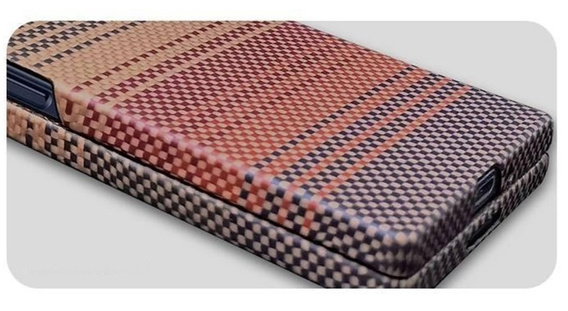 Etui do Samsung Galaxy Z Fold6 5G– magnetyczne z włókna aramidowego, pomarańczowe