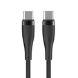 MaxLife Kabel USB Type-C do Type-C 60W 100cm Q26, czarny