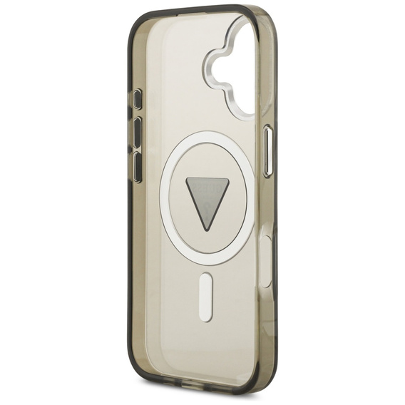 Etui GUESS do iPhone 17, IML Gradient Case With Print Triangle Logo, do MagSafe, khaki