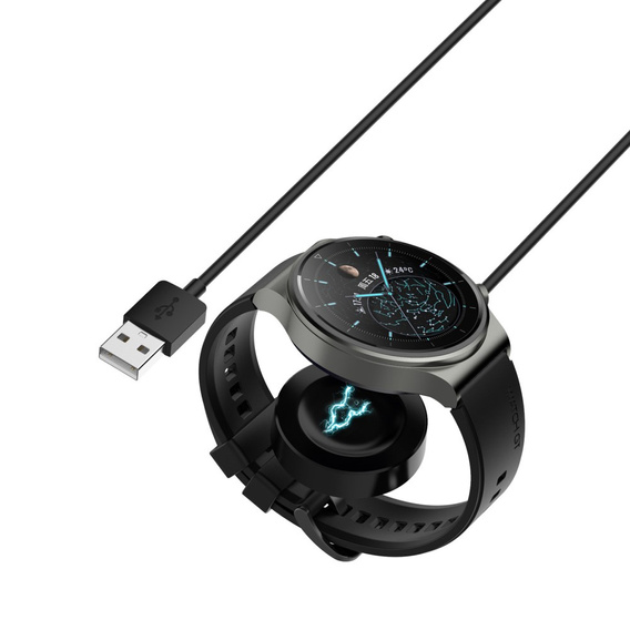 Ładowarka Indukcyjna do Huawei Watch GT3/GT4/GT5/Watch 3/4/5 PRO/GT/D, Czarna