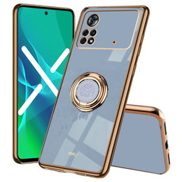 Etui do Xiaomi Poco M4 Pro 4G, Electro Ring, niebieskie