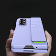 Etui do Samsung Galaxy Z Fold4 5G, z rączką, fioletowe