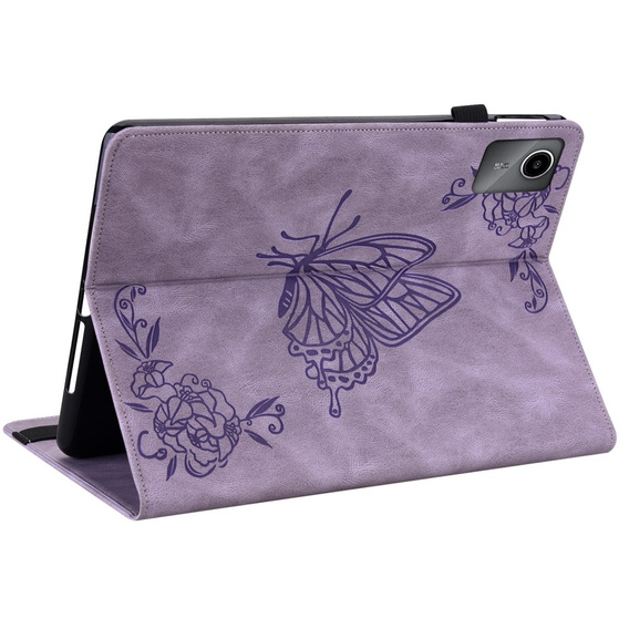 Etui do Lenovo Tab M11, Butterfly, fioletowe