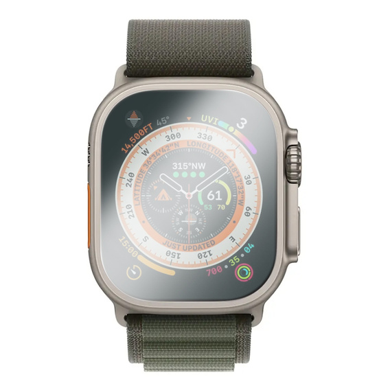 2x Szkło Hartowane ERBORD do Apple Watch Ultra 1/2/3 49mm, Szybka