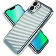 Etui do iPhone 12 Carbon Slim Case Obudowa, Niebieskie