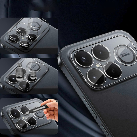 2x Szkło hartowane na aparat ERBORD do Xiaomi Poco F8 Ultra, Przezroczyste