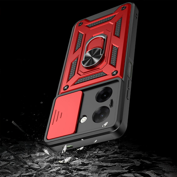 Etui pancerne do Xiaomi Redmi A5, CamShield Slide, czerwone