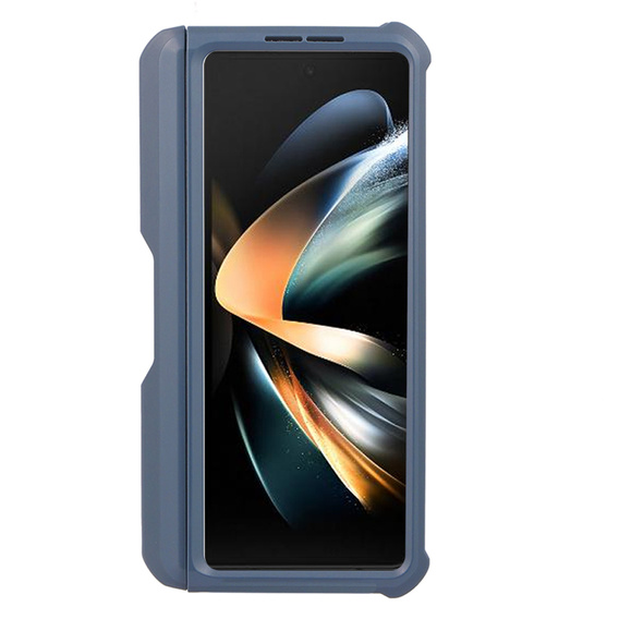 Etui pancerne do Samsung Galaxy Z Fold 3 5G, Dexnor Full Body S-Pen Slot, granatowe